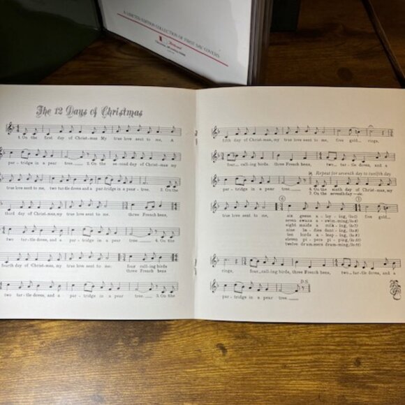 First Run Stamps & Envelopes "The 12 Days of Christmas" Binder Book 1977 Vintage - Picture 5 of 13